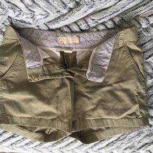 J.Crew Chino ‘Classic Twill’ Olive Shorts Sz 8